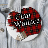 Clan Wallace Tartan Paint Brush Button (Beispiel)