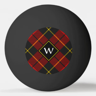 Clan Wallace Tartan Ping Pong Ball Tischtennisball