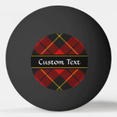 Clan Wallace Tartan Ping Pong Ball Tischtennisball (Rückseite)