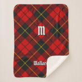 Clan Wallace Tartan Sherpa Blanket Sherpadecke (Vorderseite)