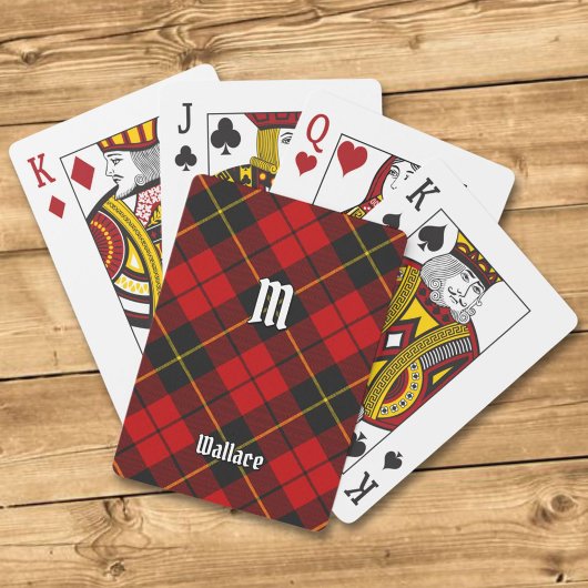 Clan Wallace Tartan Spielkarten