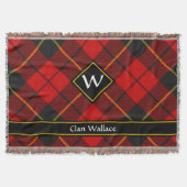 Clan Wallace Tartan Throw Blanket Decke (Vorderseite)