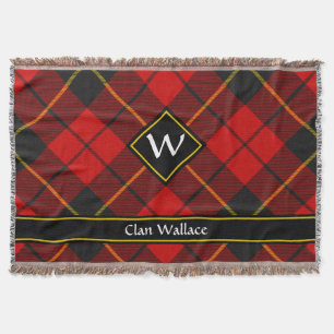 Clan Wallace Tartan Throw Blanket Decke