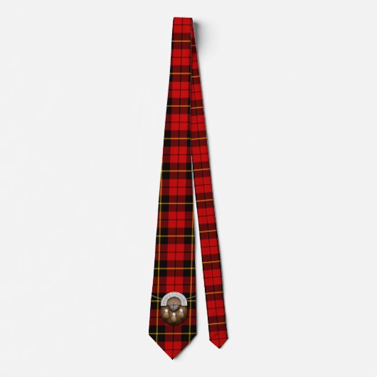 Clan-Wallace Tartan und Sporran Krawatte (Vorderseite)