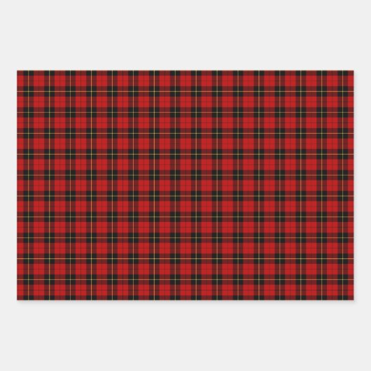 Clan Wallace Tartan Variationen Geschenkpapier Set (Vorderseite)