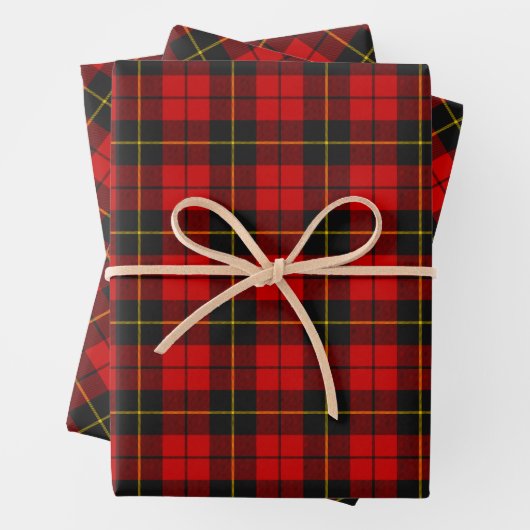 Clan Wallace Tartan Wrapping Paper Sheets Geschenkpapier Set (Beispiel)