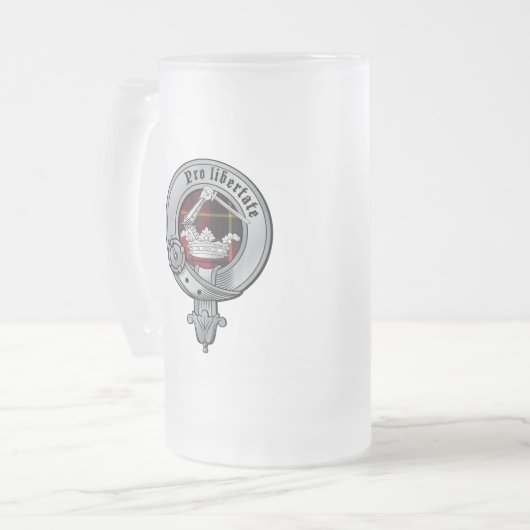 Clan-Wallace-Tasse Mattglas Bierglas (Vorderseite Links)
