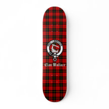 Clan Wallace Wappen Abzeichen und Tartan