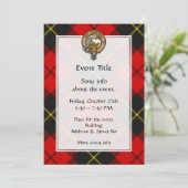 Clan Wallace Wappen Einladung (Stehend Vorderseite)