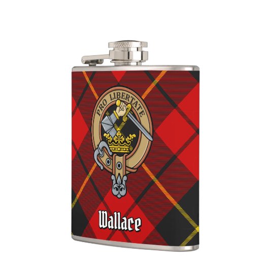 Clan Wallace Wappen Flask Flachmann (Links)