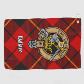 Clan Wallace Wappen Golfhandtuch (Horizontal)