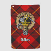 Clan Wallace Wappen Golfhandtuch (Vorderseite)