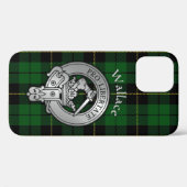 Clan Wallace Wappen & Jagd Tartan Case-Mate iPhone Hülle (Rückseite (Horizontal))