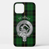 Clan Wallace Wappen & Jagd Tartan Case-Mate iPhone Hülle (Rückseite)