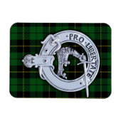Clan Wallace Wappen & Jagd Tartan Magnet (Horizontal)