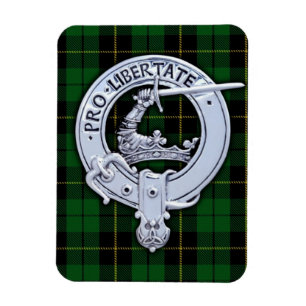 Clan Wallace Wappen & Jagd Tartan Magnet