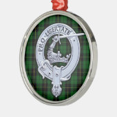Clan Wallace Wappen & Jagd Tartan Ornament Aus Metall (Links)