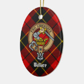 Clan Wallace Wappen Keramik Ornament (Links)