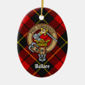 Clan Wallace Wappen Keramik Ornament (Vorne)