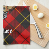 Clan Wallace Wappen Küchentücher (Viertel Falte)