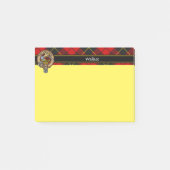 Clan Wallace Wappen Notes Post-it Klebezettel (Vorderseite)