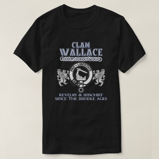 Clan Wallace Wappen Schottischer Clans Schottische T-Shirt (Design vorne)