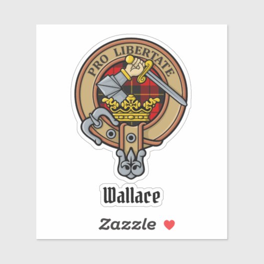 Clan Wallace Wappen Sticker (Blatt)