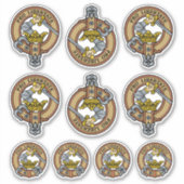 Clan Wallace Wappen Sticker Set (Vorderseite)