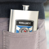 Clan Wallace Wappen & Tartan Flachmann (Beispiel)