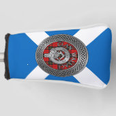 Clan Wallace Wappen & Tartan Knot Golf Headcover (Vorderseite)