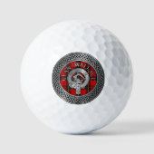 Clan Wallace Wappen & Tartan Knot Golfball (Vorderseite)