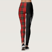 Clan Wallace Wappen & Tartan Leggings (Rückseite)