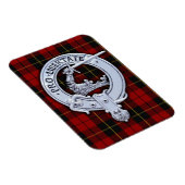 Clan Wallace Wappen & Tartan Magnet (Rechte Seite)