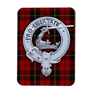 Clan Wallace Wappen & Tartan Magnet