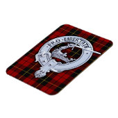 Clan Wallace Wappen & Tartan Magnet (Linke Seite)