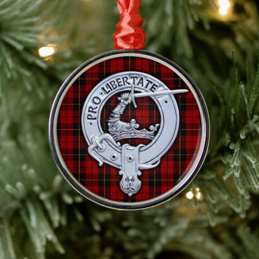 Clan Wallace Wappen & Tartan Ornament Aus Metall (Baum)