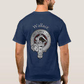 Clan Wallace Wappen & Tartan T-Shirt (Rückseite)