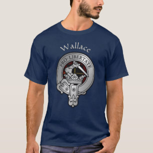 Clan Wallace Wappen & Tartan T-Shirt