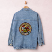 Clan Wallace Wappen über Tartan Jeansjacke (Hangar)