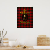 Clan Wallace's Old Stirling Bridge Pipe Tobacco Poster (Küche)
