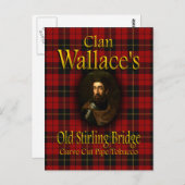 Clan Wallace's Old Stirling Bridge Pipe Tobacco Postkarte (Vorne/Hinten)
