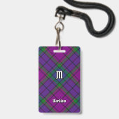 Clan Wardlaw Tartan Ausweis (Vorderseite mit Lanyard)