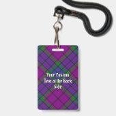 Clan Wardlaw Tartan Ausweis (Rückseite mit Lanyard)