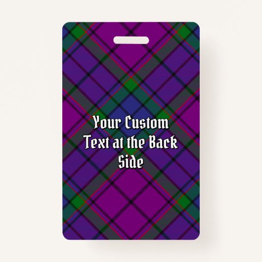 Clan Wardlaw Tartan Ausweis (Rückseite)