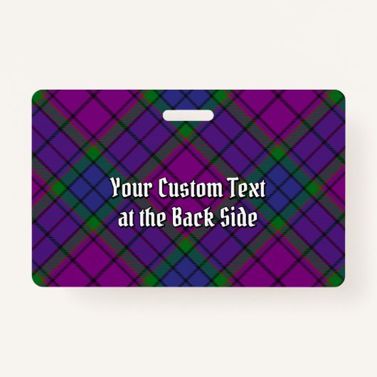 Clan Wardlaw Tartan Ausweis (Rückseite)