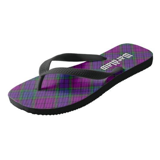 Clan Wardlaw Tartan Badesandalen (Schrägansicht)