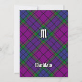 Clan Wardlaw Tartan Einladung (Vorderseite)