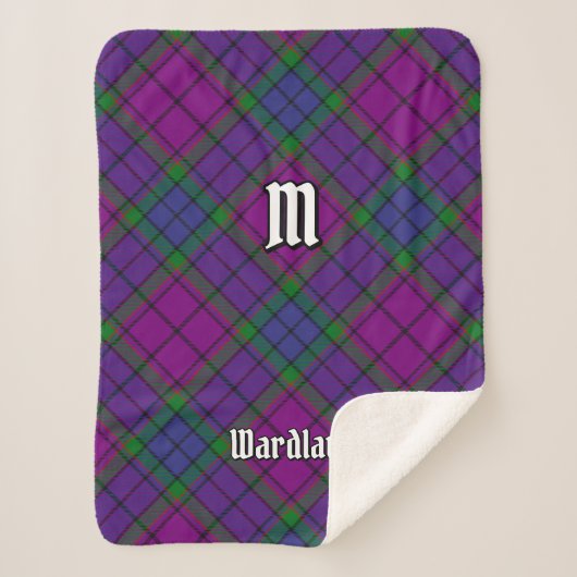 Clan Wardlaw Tartan Sherpadecke (Vorderseite)