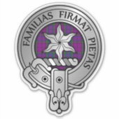 Clan Wardlaw Wappen & Tartan Aufkleber (Vorderseite)