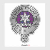 Clan Wardlaw Wappen & Tartan Aufkleber (Blatt)